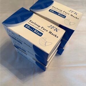 Blue Earloop Face Masks - 50 Pack